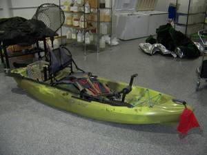 lot 105 image: 10 Perception Sit-On-Top Pedal  Crank Kayak