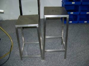 lot 118 image: (2) Steel Stools