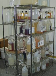 lot 126 image: Lot of 2 - Metal Uline Racks