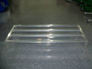 lot 138 image: Regency Space Solutions NSF Aluminum Dunnage Rack - 1850 lb Capacity