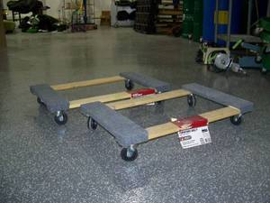 lot 147 image: (2) Hyper Tough Furniture Dollies