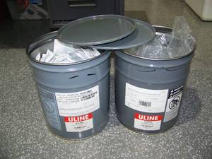lot 164 image: Lot of Uline Tyvek Bag Clay Desiccants - Unit Size 12 - Humidity Control  Shipping Protectant from Moisture & Corrosion
