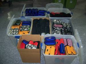 lot 187 image: Large lot of eGo Zippered TotesHolders