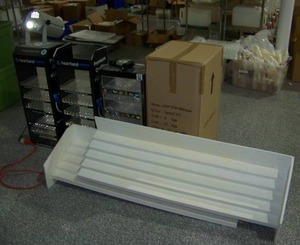 lot 189 image: Customizable Counter Top Store Display BoxesUnits, one with Projecting Top