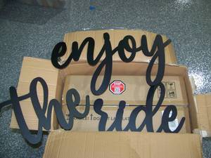 lot 190 image: (6) Enjoy the Ride Decorative Lettering - New in Box