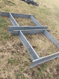 Galvanized Steel Concrete Forms (Lot of 2)