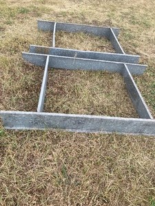 Galvanized Steel Concrete Forms (Lot of 2)
