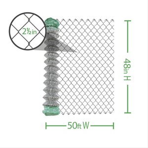 New 4 Chain Link Fence Roll (50)