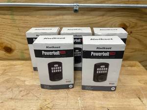 lot 89 image: KWIKSET Lot of 5- Powerbolt 250 Electronic Keypad Locks
