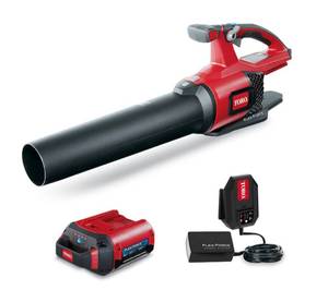 lot 58 image: TORO 60V MAX 110 mph Brushless Leaf Blower with 2.0Ah Battery and Charger