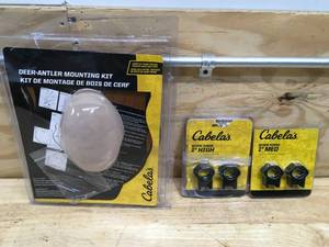 lot 99 image: Deer-Antler Mounting Kit, 1 High Scope Rings and 1 Medium Scope Rings