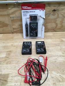 lot 100 image: Hyper Tough Electrical Tester Kit With Extra Testers