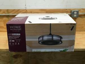 lot 15A image: Home Decorators Collection 23 Brette 3 LED Drum Ceiling Fan