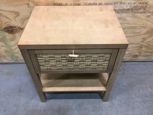 lot 127 image: Tan Night Stand