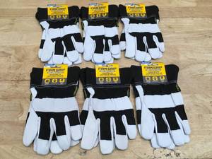 lot 132 image: Lot of 6 - Firm Grip Size Medium Work Gloves Model # 5056