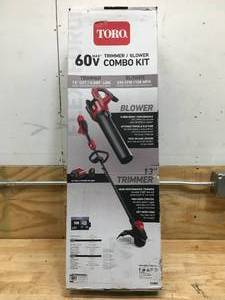 lot 5 image: Toro 60V Max TrimmerBlower Combo Kit
