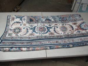 lot 43 image: Wyatt & Ash 6ft x 9ft Area RugWyatt & Ash Washable Area Rug, Aliyah-Blue-6 ft. 6 in. x 9 ft. 6 in.