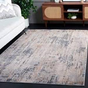 lot 69 image: SAFAVIEH Reflection Baldric Traditional Area Rug, Beige Blue-Rust, 7 10 x 10