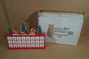 lot 12 image: Wooden Christmas Advent Calendar
