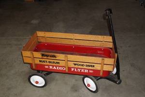 lot 80 image: Rust-Oleum Radio Flyer Advertising Wagon