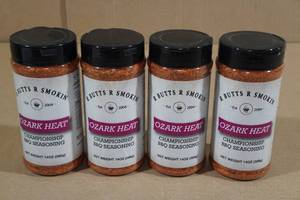 lot 119 image: 4 14oz Butts R Smoking BBQ Seasonings