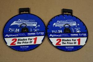 lot 293 image: 4 7.25 FramingConstruction Circular Saw Blades
