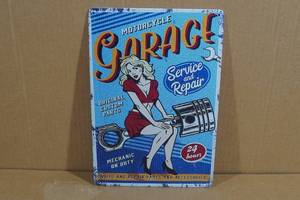 lot 303 image: Metal Garage Sign