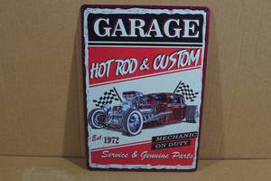 lot 304 image: Metal Garage Sign