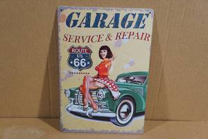 lot 305 image: Metal Garage Sign