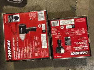 Lot of  Husky 12 in. Compact Impact Wrench  Customer Returns See Pictures