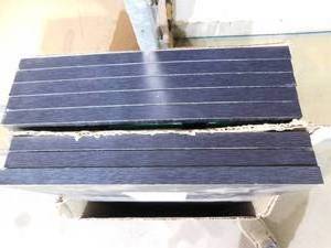 lot 57 image: (8) Rubbermaid Black Laminated Wood Shelf 12 in. D x 36 in. L