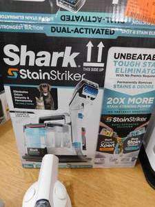 lot 61 image: Shark StainStriker Portable Corded Upholstery, Car, Rug and Carpet Cleaner with Spot and Pet Odor Remover in White
