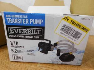 lot 65 image: Everbilt 110 HP Non-Submersible Self-Priming Transfer Pump