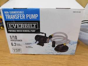 lot 79 image: Everbilt 110 HP Non-Submersible Self-Priming Transfer Pump