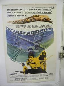 lot 5 image: VINTAGE ORIGINAL 1968 THE LAST ADVENTURE MOVIE THEATRE ADVERTISING POSTER #68 of 256 MADE - FANTASTIC ORIGINAL PIECE - APPROX 40 By 60 - SEE PICTURES