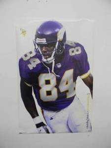 lot 14 image: 7 NEW OLD STOCK ORIGINAL 1998 MINNESOTA VIKINGS RANDY MOSS - Costacos Brothers Posters #6382 Randy Moss Production - GREAT ORIGINAL PIECES - APPROX 23 By 35 - SEE PICTURES
