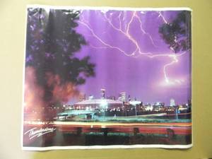 lot 19 image: ORIGINAL 1987 MINNESOTA THUNDERDOME RARE - METRODOME - WITH PAPERWORK - GREAT ORIGINAL PIECE - APPROX 24 By 20 - SEE PICTURES
