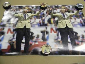 lot 24 image: 2 VINTAGE ORIGINAL 1994 MINNESOTA VIKINGS Bud Grant HALL OF FAME PHOTOS - RARE - GREAT ORIGINAL PIECES - APPROX 16 By 20 - SEE PICTURES