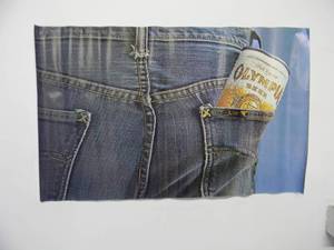 lot 41 image: (2) RARE Original Vintage OLYMPIA BEER  LEE JEANS ADVERTISING POSTERS - GREAT PIECES - APPROX 37 By 23 - SEE PICTURES