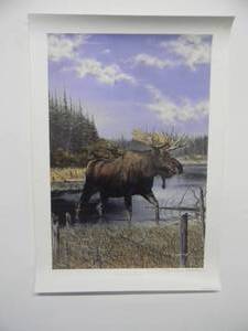 lot 47 image: VINTAGE 1994 NORTH COUNTRY DREAM By Charles H. Denault SIGNED & NUMBERED PRINT #672 of 1000 - GREAT PIECE - APPROX 17.5 By 25 - SEE PICTURES