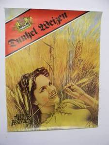 lot 48 image: VINTAGE RARE Original HIBERNIA DUNKEL WEIZEN THE GREAT AMERICAN BEER FESTIVAL ADVERTISING POSTER - GREAT PIECE - APPROX 17 By 21 - SEE PICTURES