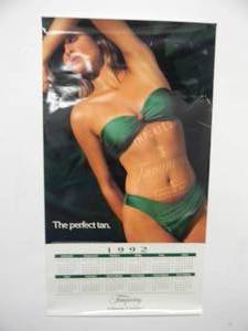 lot 54 image: VINTAGE 1992 RARE Original THE PERFECT TAN TANGUERAY ADVERTISING POSTER - GREAT PIECE - APPROX 20 By 36 - SEE PICTURES