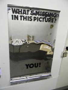 lot 58 image: VINTAGE RARE Original WHATS MISSING IN THIS PICTURE . . . YOU POSTER - GREAT PIECE - APPROX 35 By 57 - SEE PICTURES