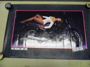 lot 65 image: ORIGINAL VINTAGE PIPE DREAMS COME TRUE KERKER ADVERTISING POSTER - GREAT PIECE - APPROX 35 By 23 - SEE PICTURES