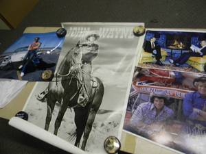 lot 75 image: VINTAGE MOVIE, TV & MORE SIGNED PICTURES & POSTERS REGAN, JOHN WAYNE, ARNOLD, DUKES OF HAZARD - GREAT PIECES - SEE PICTURES