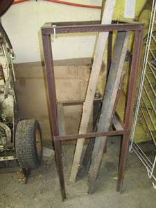 Metal frame power tool stand with s...