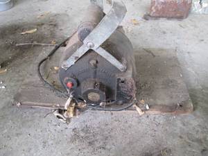 Hoover motor attached to wood base...