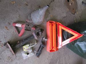 Jack stand, emergency reflector, re...