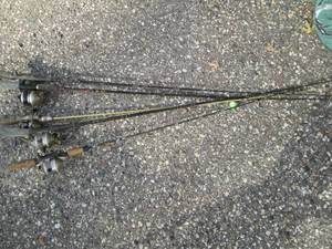(5) Zebco fishing rods and reels...
