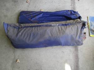 Unknown size camping tent with meta...